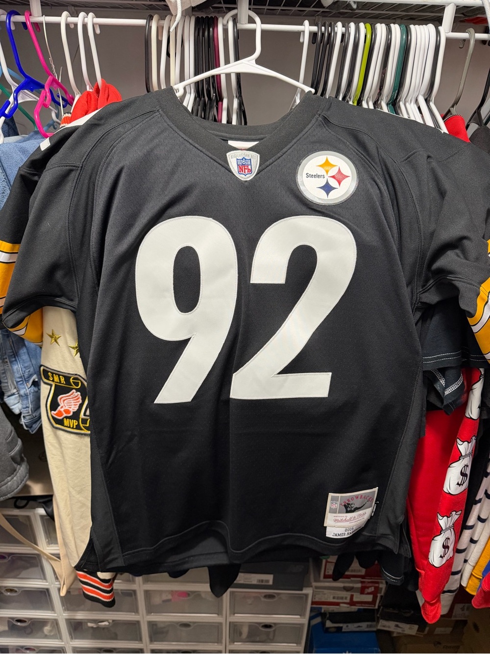 Mitchell & Ness Mens Large James Harrison Throwback Jersey